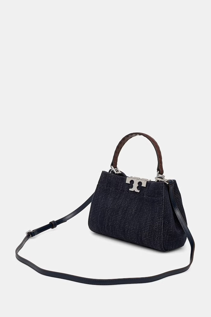 Akcesoria Tory Burch torebka damska jeansowa Eleanor 182874 granatowy