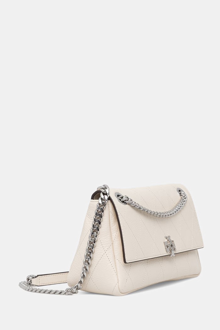 Tory Burch сумка crossbody для женщин кожаная Charlie 185829 бежевый AW26