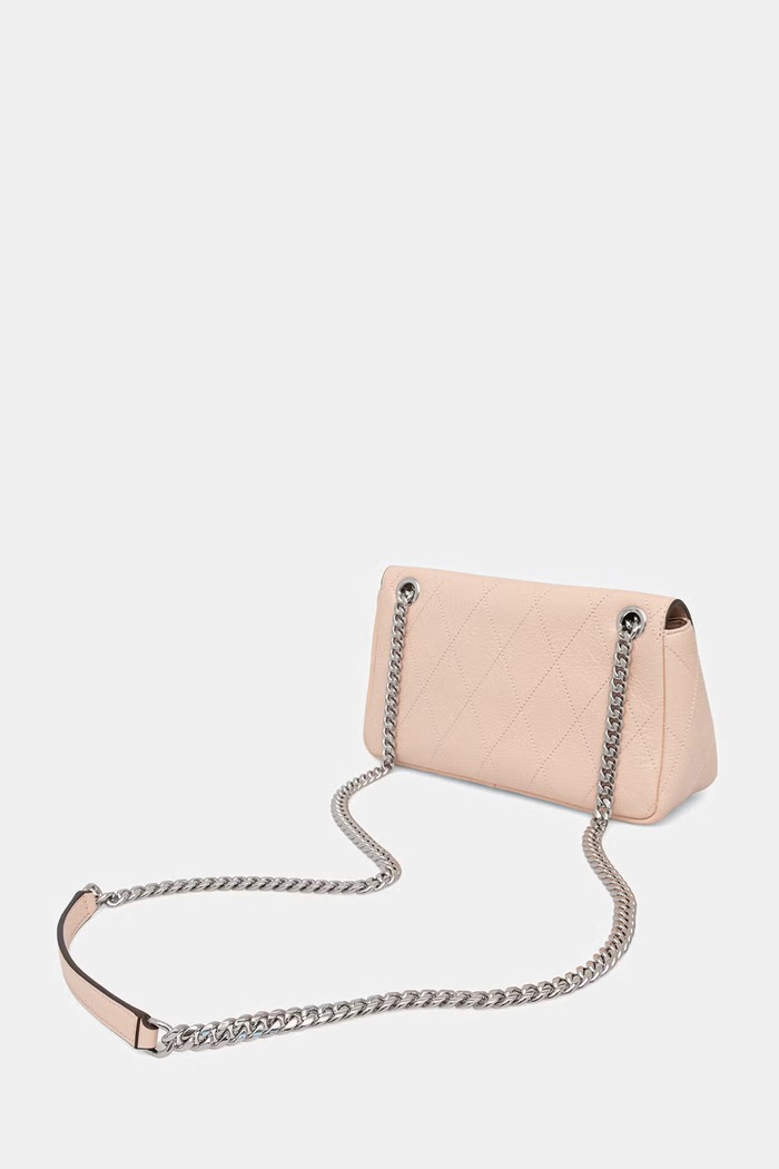 Akcesoria Tory Burch torebka crossbody damska skórzana Charlie 185829 beżowy