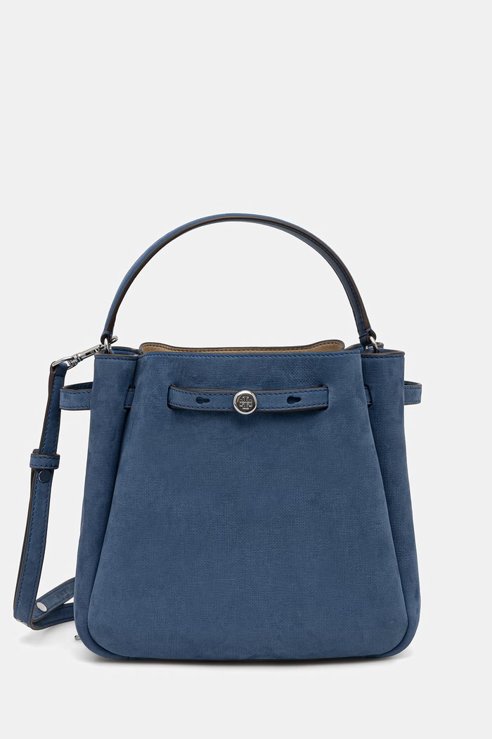 Tory Burch torebka damska skórzana Romy niebieski 182904