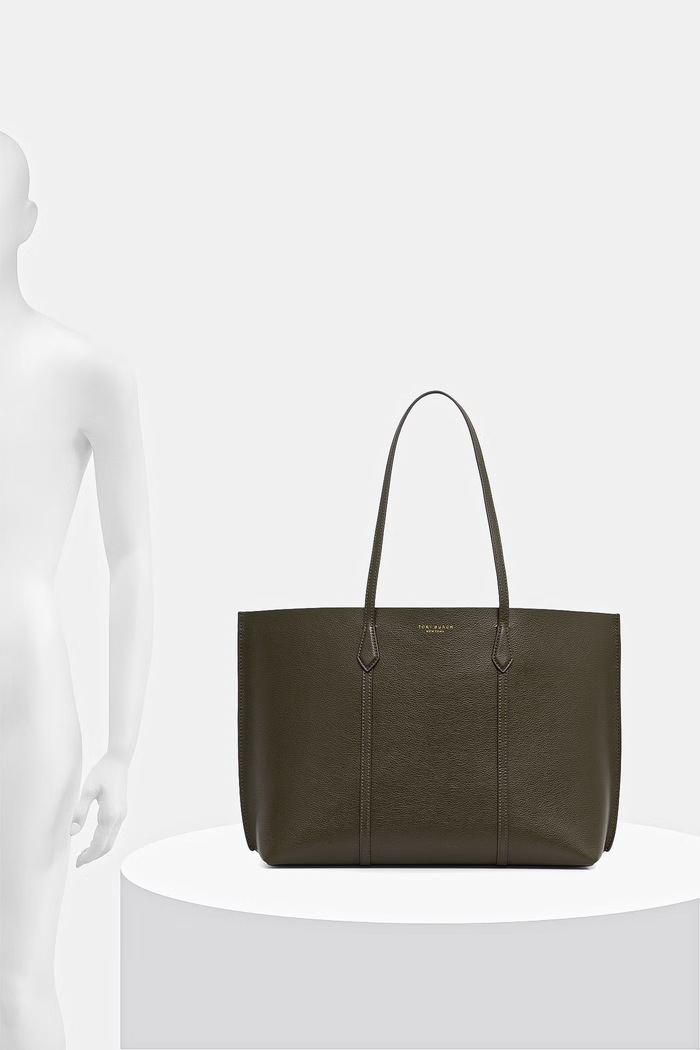 Tory Burch shopper γυναικεία δερμάτινη Perry 177236 πράσινο
