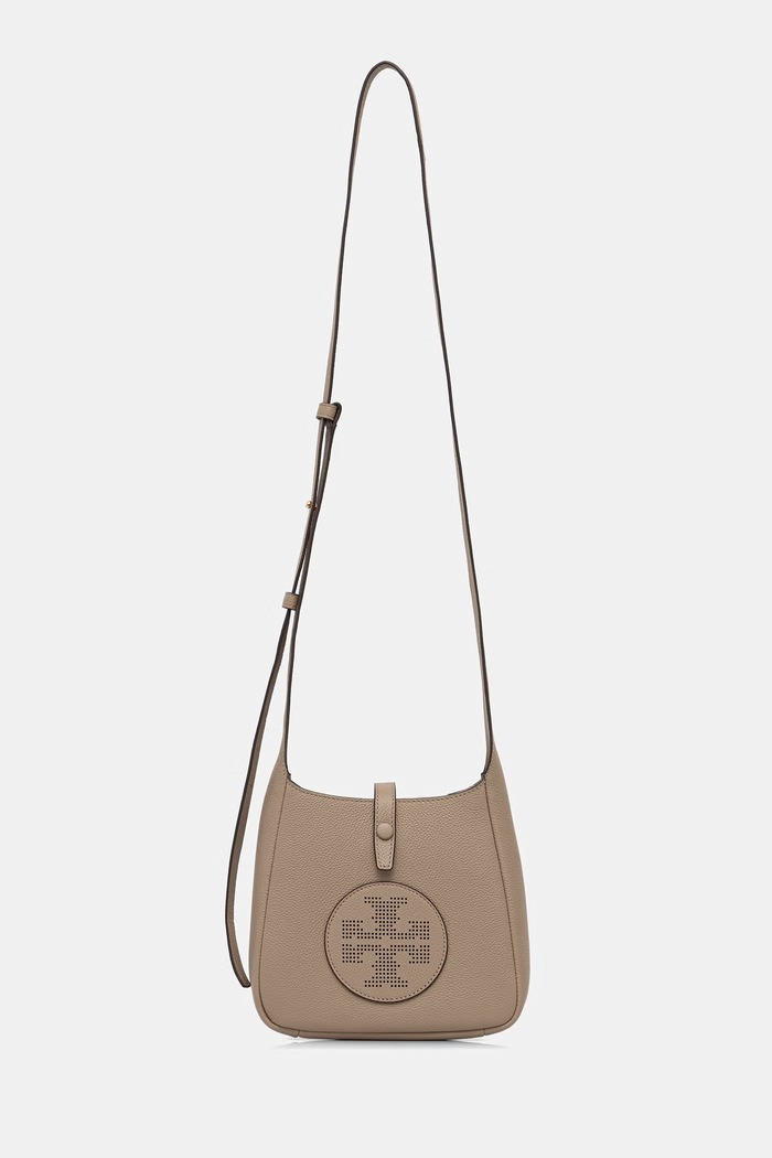 Tory Burch torebka crossbody damska skórzana Miller beżowy 185793