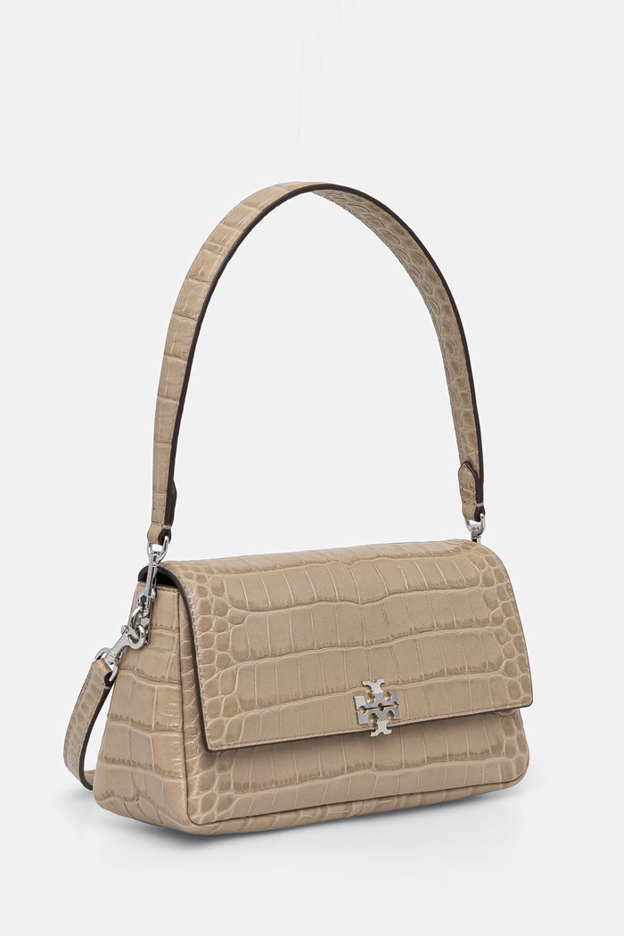 Tory Burch torebka crossbody damska skórzana Charlie 183522 beżowy AW26