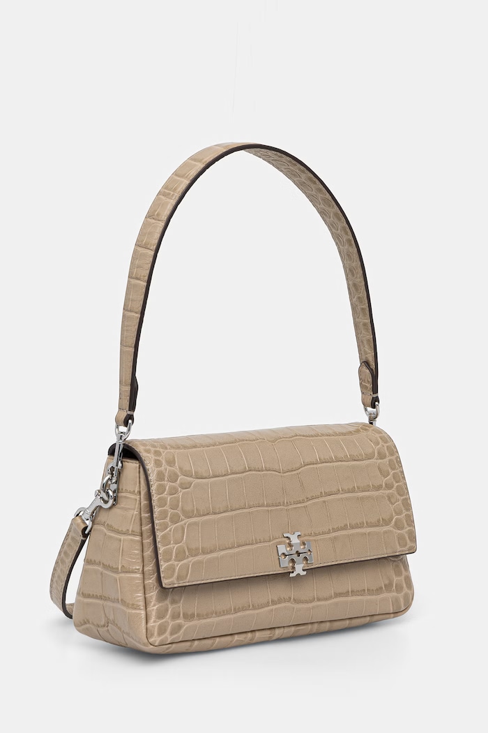 Tory Burch torebka crossbody damska skórzana Charlie 183522 beżowy AW26
