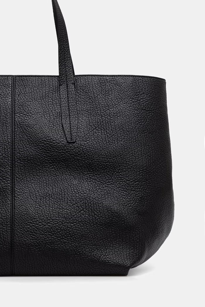 Dodatki Tommy Jeans shopper torba ženska iz umetnega usnja AW0AW18789 črna