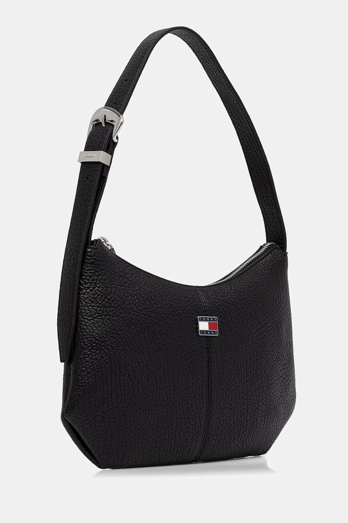 Tommy Jeans klasična torbica ženska iz umetnega usnja AW0AW18777 črna AW26