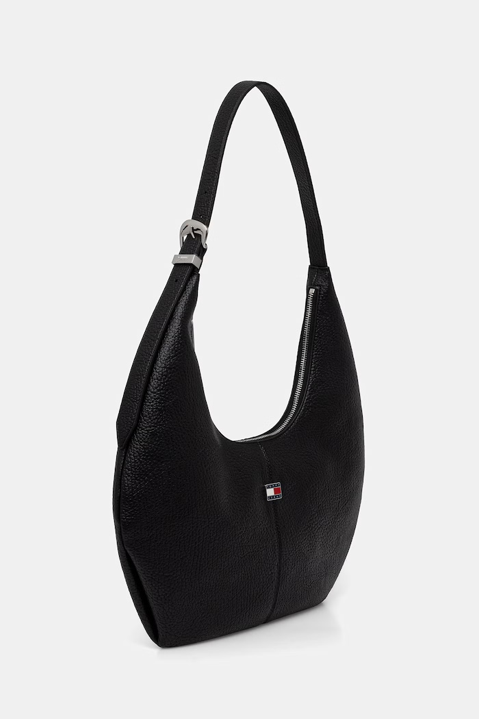 Tommy Jeans hobo torbica ženska iz umetnega usnja AW0AW18776 črna AW26