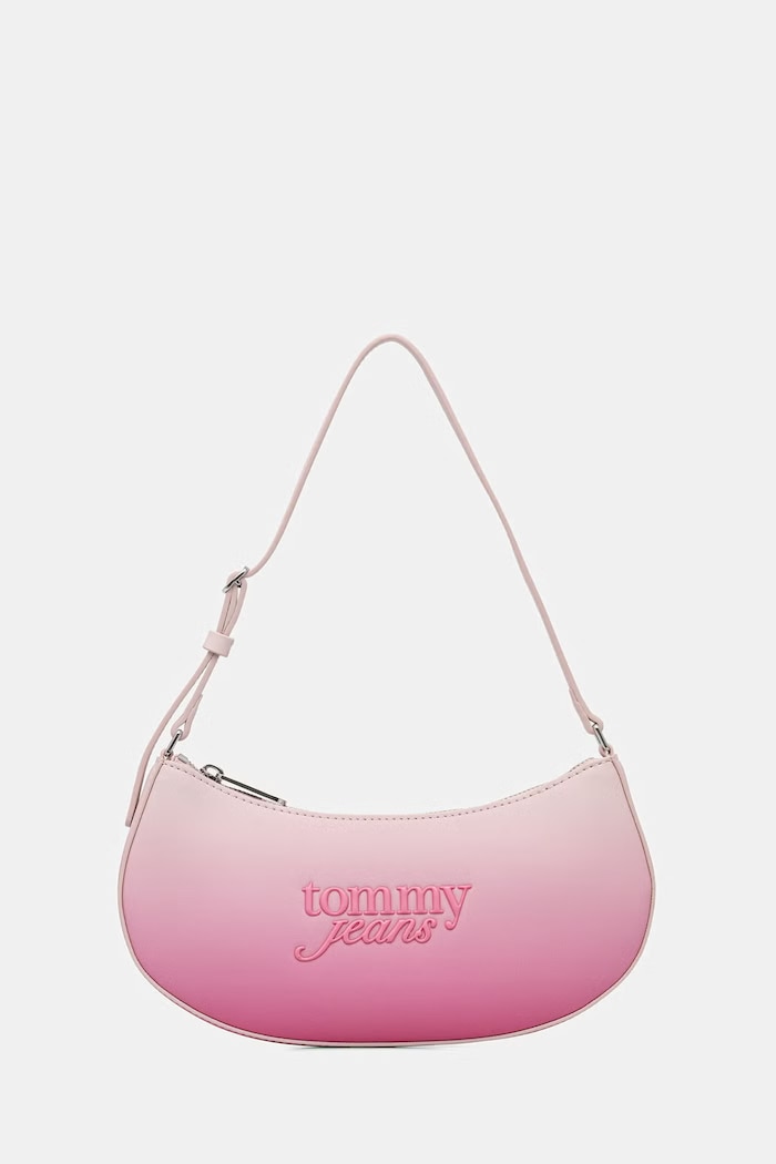 Tommy Jeans kabelka typu shopper dámska z imitácie kože ružová AW0AW18774