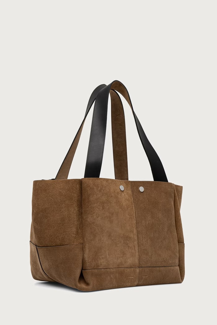 AllSaints Shopper női velúrbőr ROSALIE W715XD barna AW26