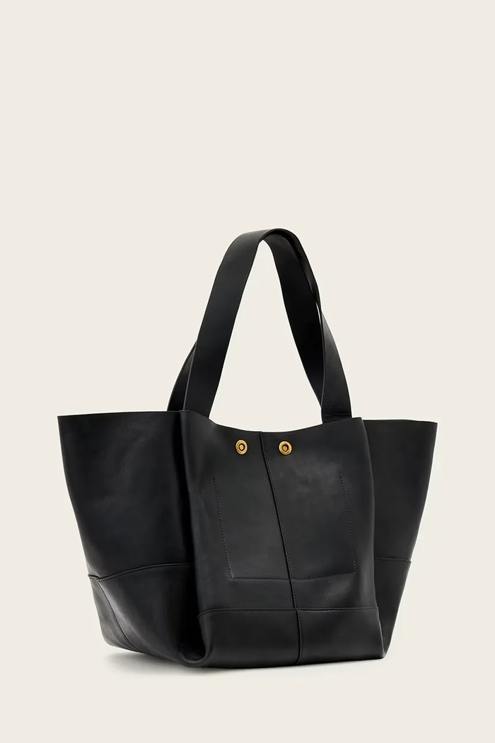 AllSaints torebka shopper damska skórzana ROSALIE W713XD czarny AW26