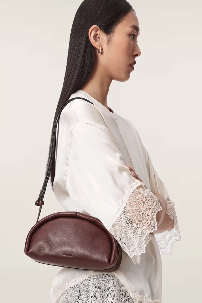 AllSaints Torebka crossbody damska skórzana ROSALIE W710XD