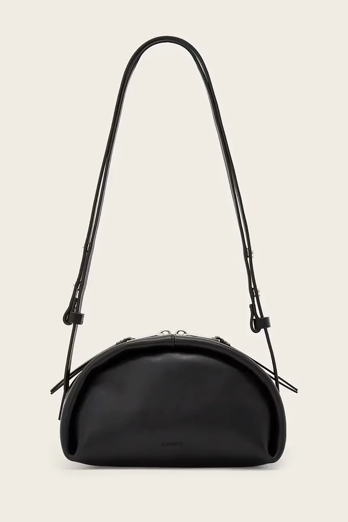 AllSaints Torebka crossbody damska skórzana ROSALIE czarny W710XD