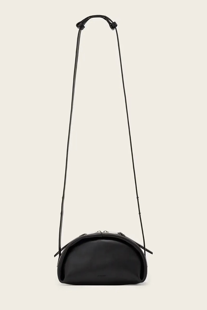 AllSaints Torebka crossbody damska skórzana ROSALIE W710XD czarny AW26