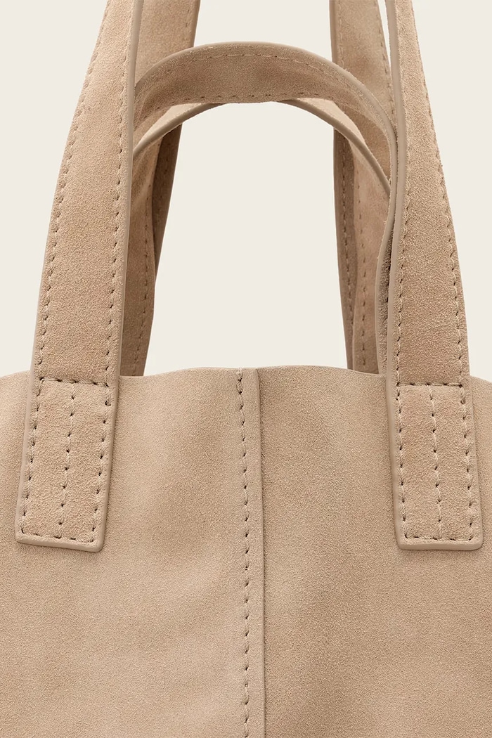 AllSaints geantă shopper pentru femei, din piele LUTECE bej W357XE