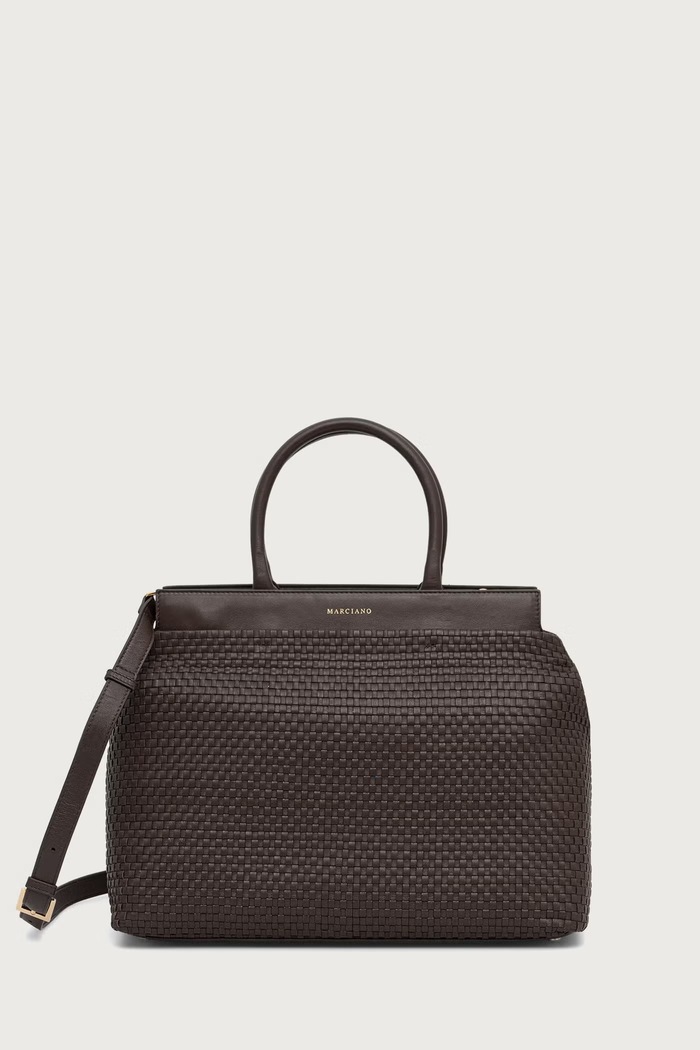 Marciano by Guess shopper torba ženska usnjena YULIA rjava G6YZ06.L0145