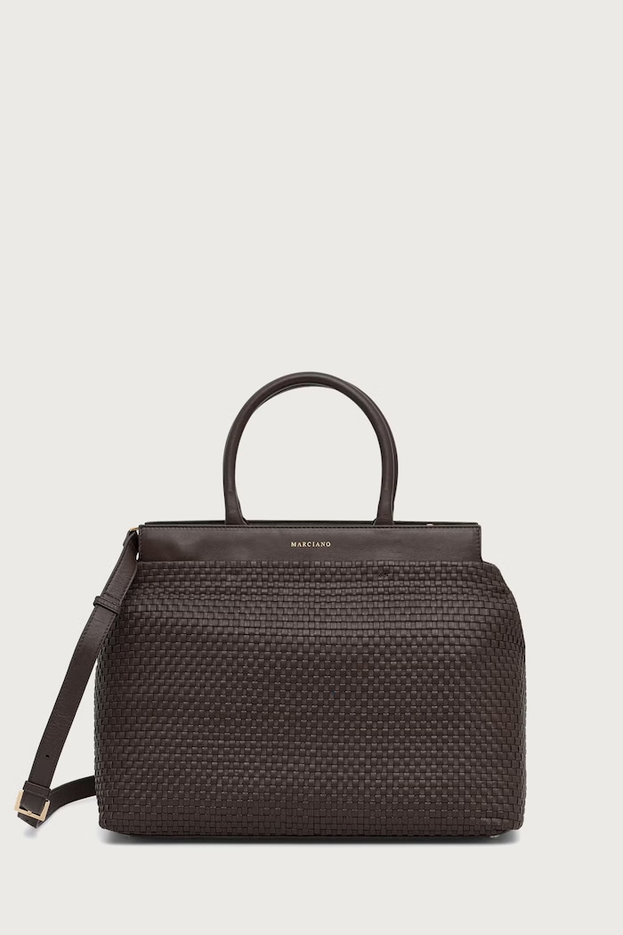 Marciano by Guess shopper torba ženska usnjena YULIA rjava G6YZ06.L0145