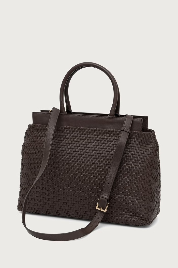 Dodatki Marciano by Guess shopper torba ženska usnjena YULIA G6YZ06.L0145 rjava