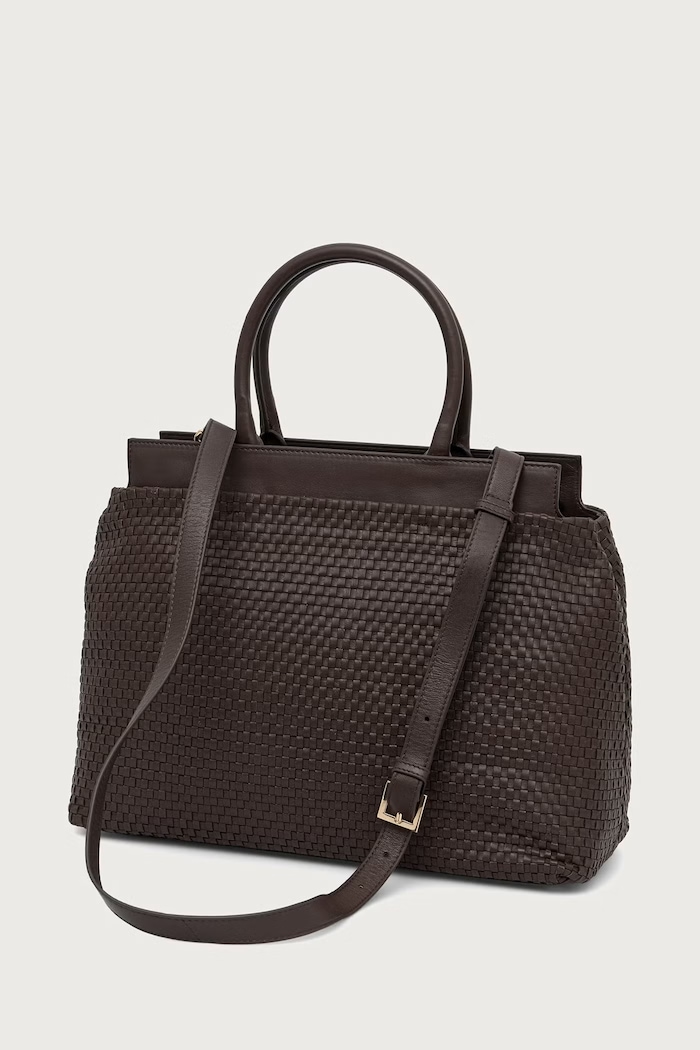 Dodatki Marciano by Guess shopper torba ženska usnjena YULIA G6YZ06.L0145 rjava