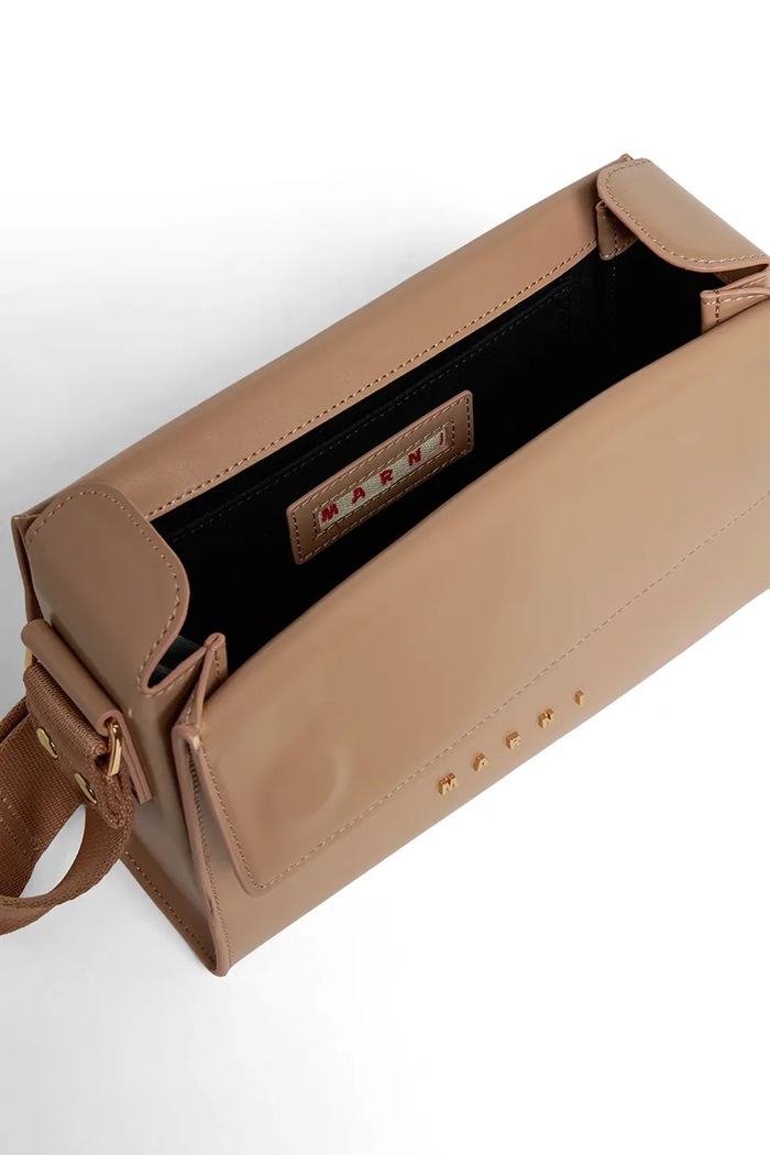 Marni torebka crossbody dziecięca z imitacji skóry beżowy M01967.M00TK