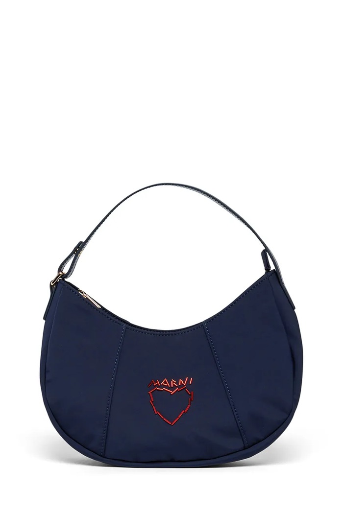 Marni torebka hobo dziecięca granatowy M01981.M00XP