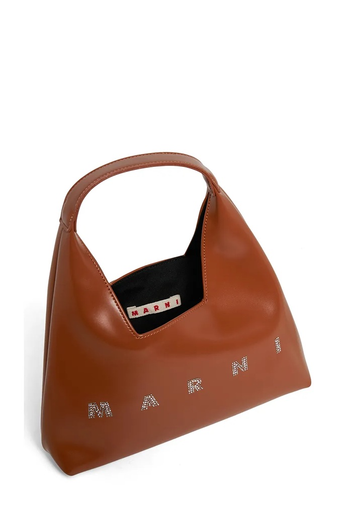 Marni torebka dziecięca z imitacji skóry brązowy M02030.M00TK