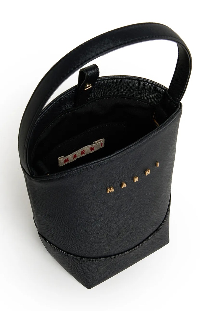 Torebka crossbody dziecięca z imitacji skóry Marni M02031.M00YE czarny