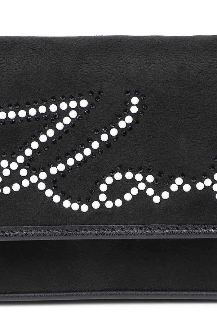 Torba za djecu od imitacije brušene kože Karl Lagerfeld Z31437 crna