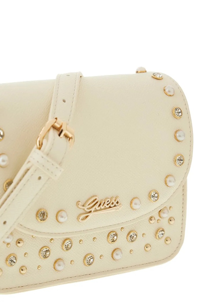 Dziewczynka Guess torebka crossbody dziecięca z imitacji skóry J6BZ57.W5115.9BY2 beżowy