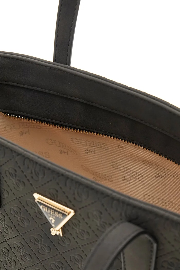 Torebka tote dziecięca z imitacji skóry Guess czarny J6BZ56.W5114.9BY2