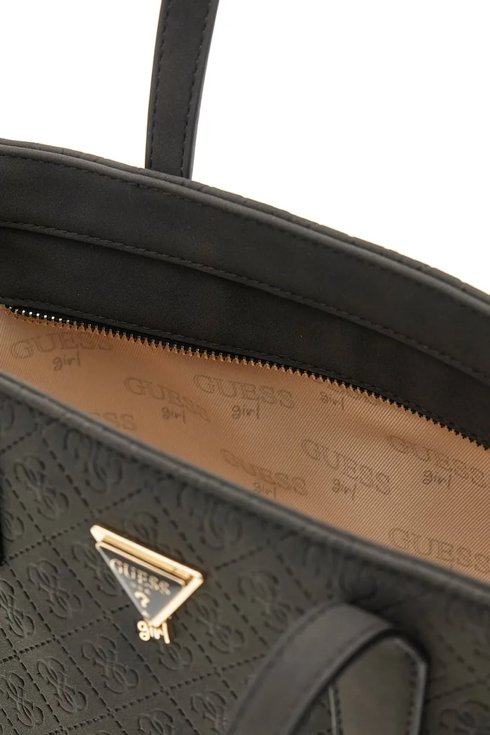 Torebka tote dziecięca z imitacji skóry Guess czarny J6BZ56.W5114.9BY2