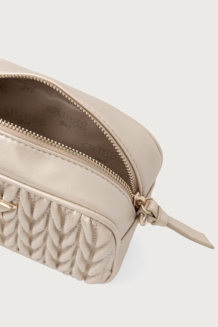Torebka crossbody dziecięca z imitacji skóry Guess złoty J6BZ25.W4035.9BY2