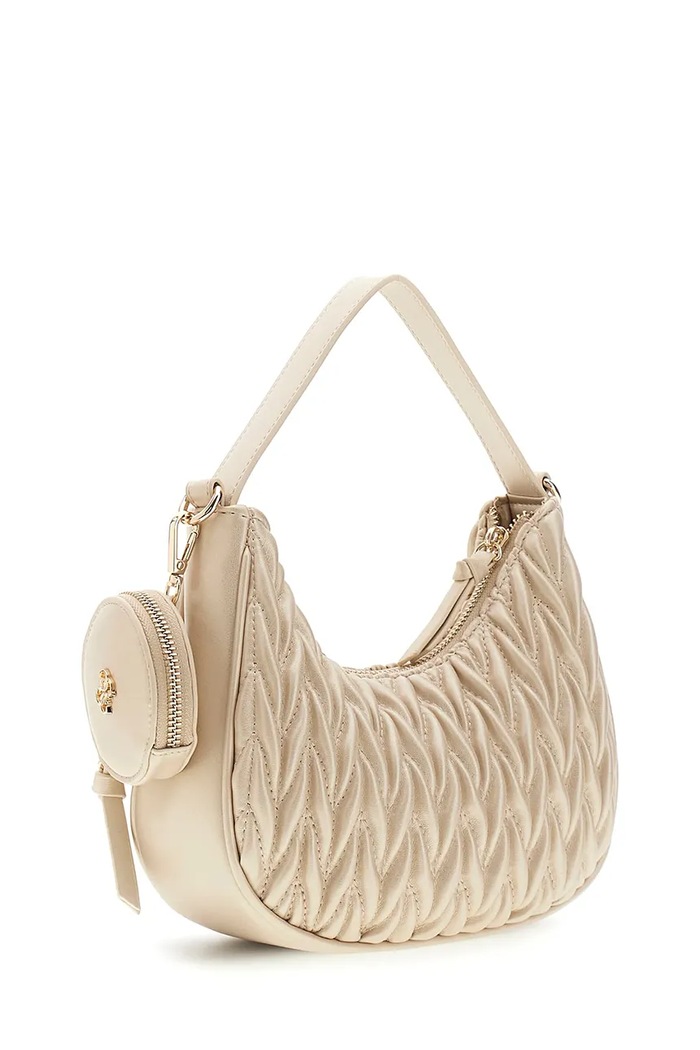 Dievča Guess kabelka hobo detská z imitácie kože J6BZ23.W4033.9BY2 zlatá