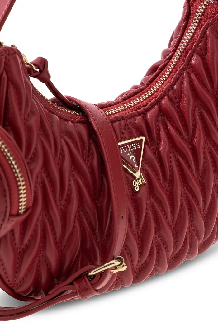 Guess kabelka hobo detská z imitácie kože J6BZ23.W4033.9BY2 burgundské