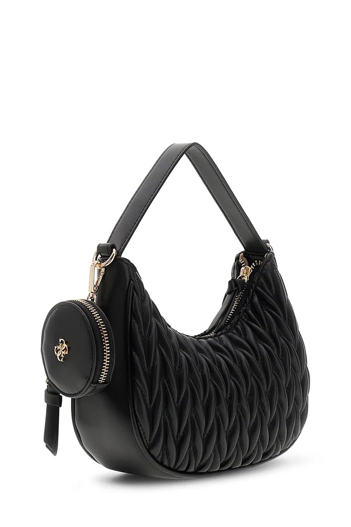 Dievča Guess kabelka hobo detská z imitácie kože J6BZ23.W4033.9BY2 čierna
