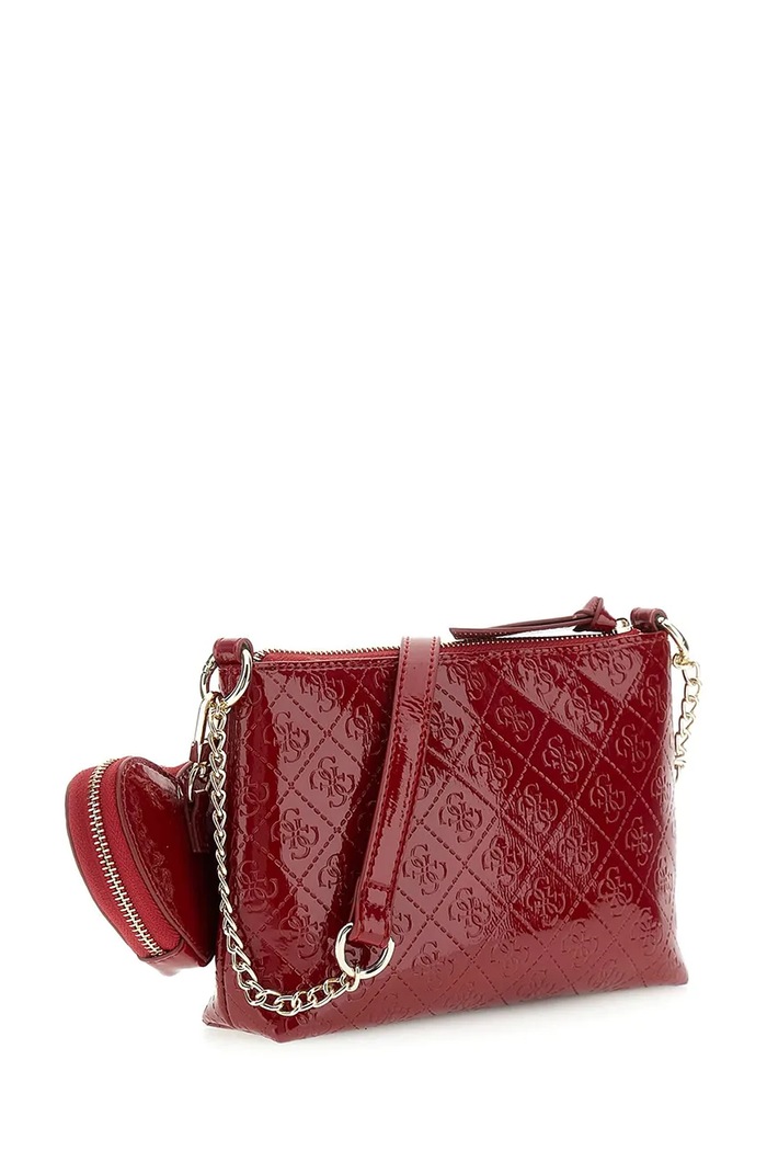 Guess Torebka crossbody dziecięca z imitacji skóry J6BZ13.W3986.9BY2 bordowy AW26
