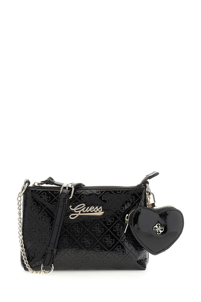 Guess Torebka crossbody dziecięca z imitacji skóry czarny J6BZ13.W3986.9BY2