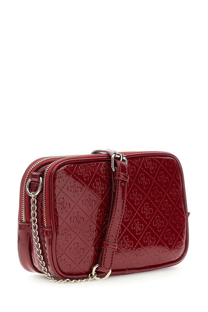 Guess Torebka crossbody dziecięca z imitacji skóry J6BZ12.W3984.9BY2 bordowy AW26