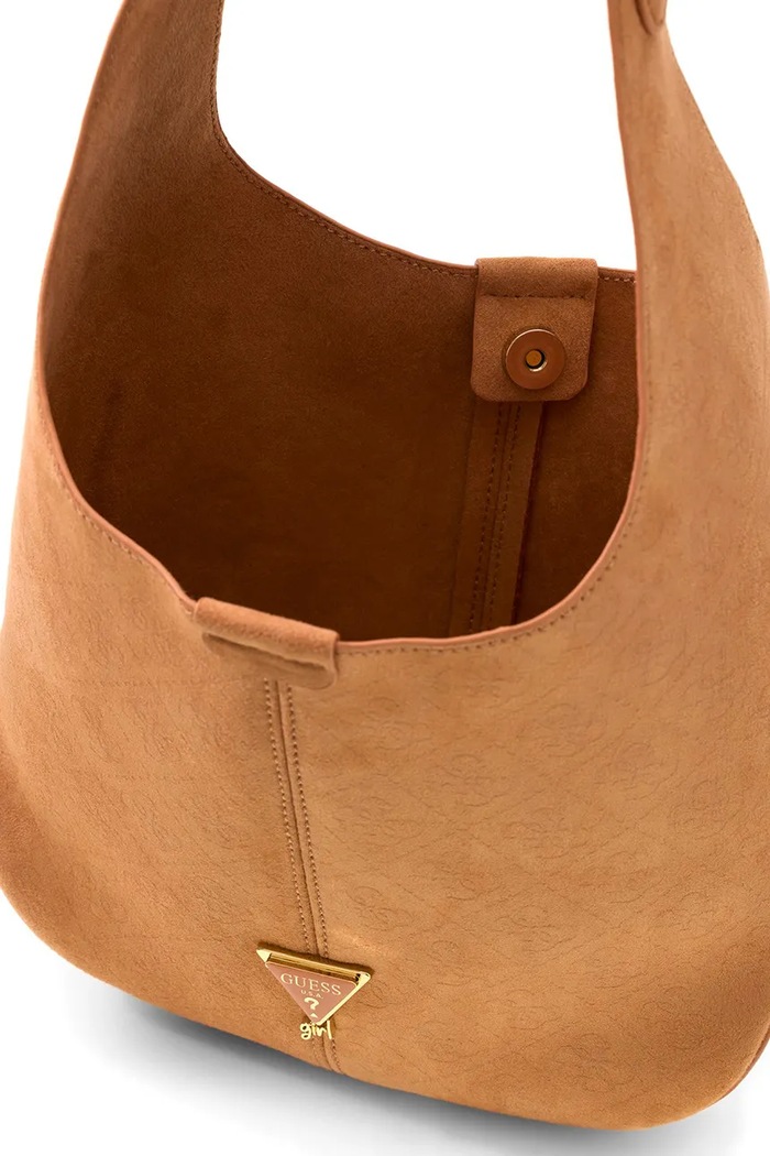 Dziewczynka Guess Torebka hobo dziecięca z imitacji zamszu J6BZ07.W3970.9BY2 brązowy