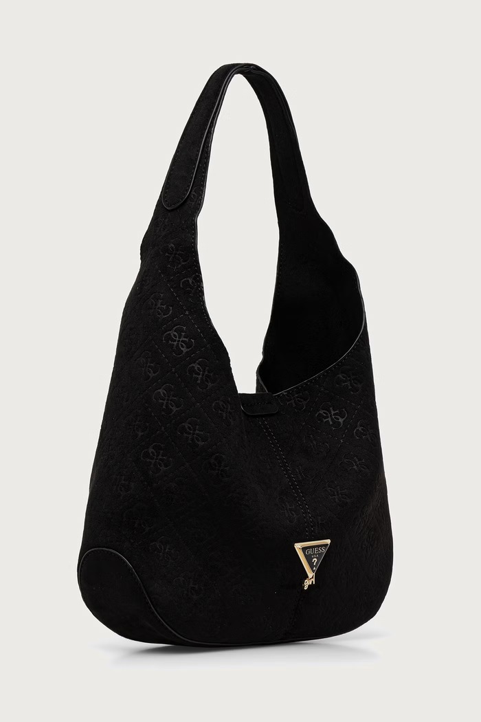 Guess Torebka hobo dziecięca z imitacji zamszu J6BZ07.W3970.9BY2 czarny AW26