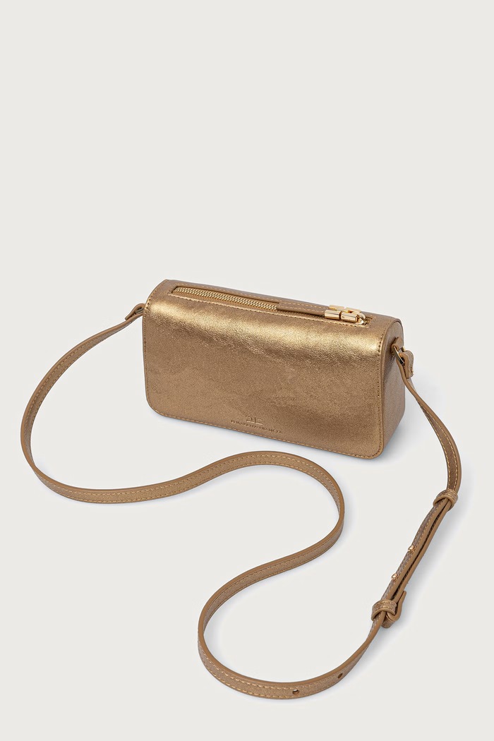 Dievča Elisabetta Franchi Crossbody kabelka detská z imitácie kože EFBO120.C.TV132 zlatá