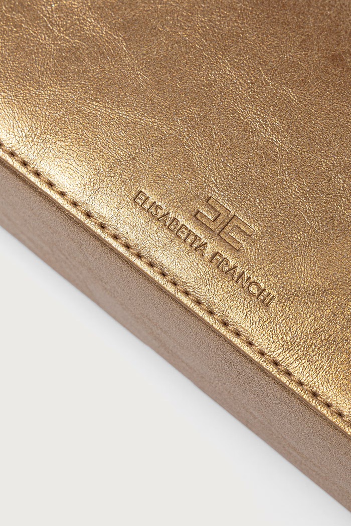 Crossbody kabelka detská z imitácie kože Elisabetta Franchi EFBO120.C.TV132 zlatá