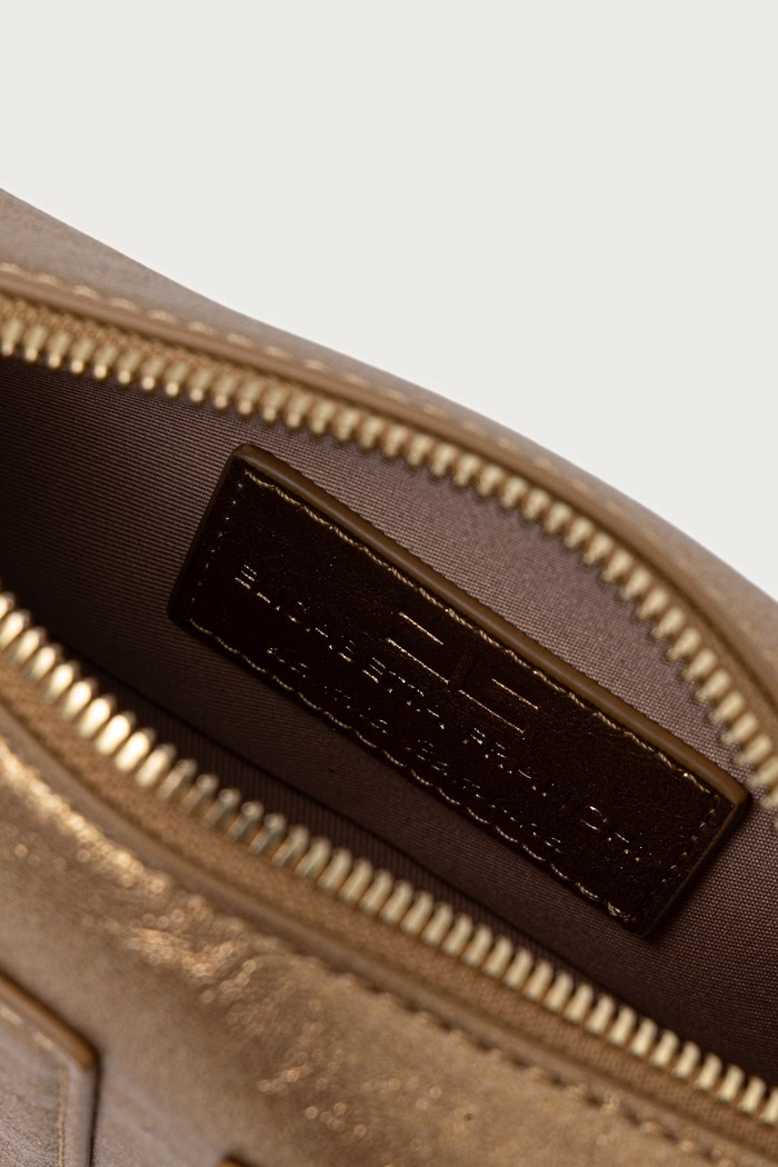 Crossbody kabelka detská z imitácie kože Elisabetta Franchi zlatá EFBO120.C.TV132