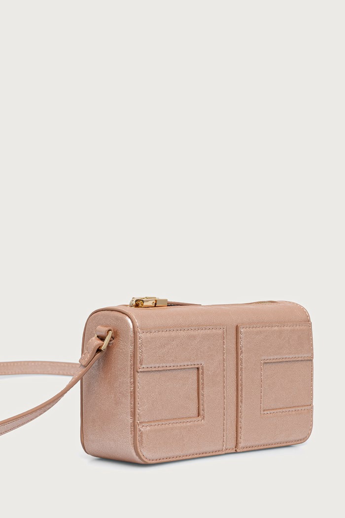 Elisabetta Franchi Crossbody kabelka detská z imitácie kože EFBO120.C.TV132 ružová AW26