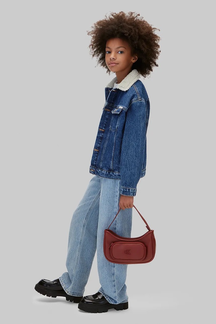 Calvin Klein Jeans torebka hobo dziecięca brązowy IU0IU00757.9BY2