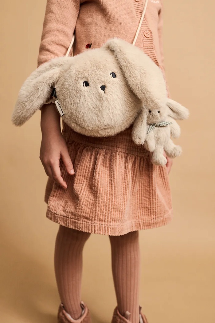 Djevojčice Liewood Crossbody torba za djecu Dianne Plush Rabbit Bag LW21195.9BY2 bež