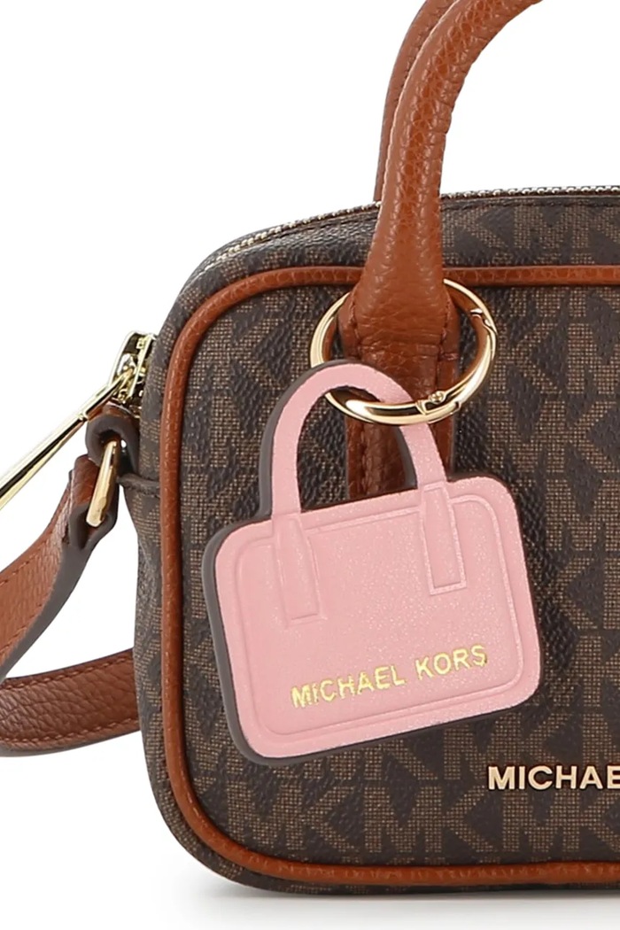 Crossbody torba za djecu od imitacije kože Michael Kors R30817 smeđa