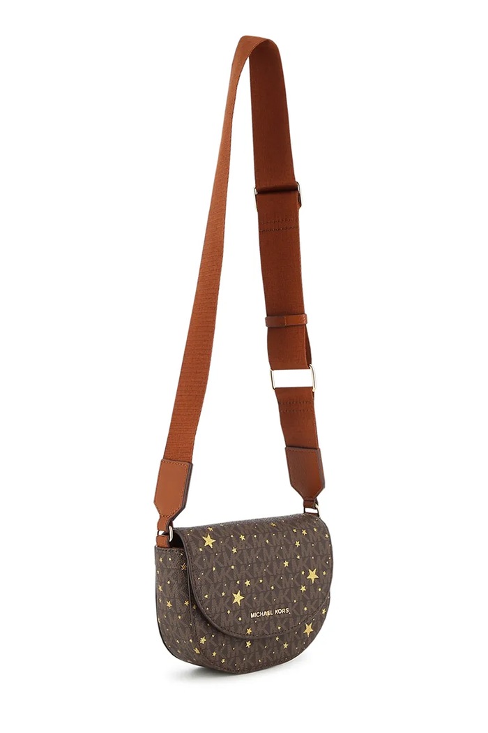 Djevojčice Michael Kors Crossbody torba za djecu od imitacije kože R30812 smeđa