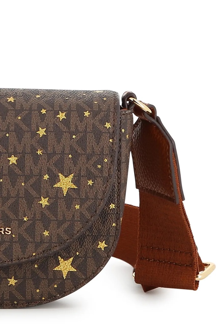 Crossbody torba za djecu od imitacije kože Michael Kors R30812 smeđa