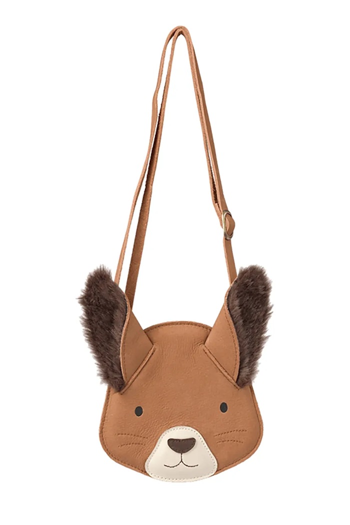 Donsje torebka crossbody dziecięca skórzana Britta Exclusive Purse Fluffy Squirrel 5002038 brązowy AW26