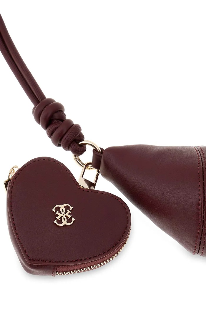 Guess torebka hobo dziecięca z imitacji skóry bordowy J6YZ22.W2548.9BY2